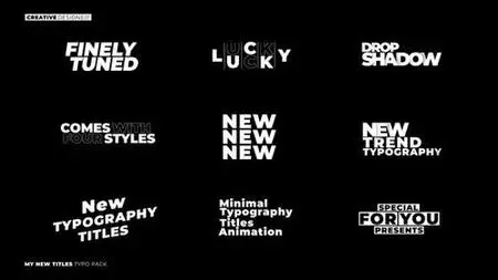 Typography Titles 1.0 | After Effects 45779422