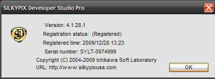 SILKYPIX Developer Studio Pro v4.1.28.1