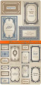 Decorative vintage frame vector