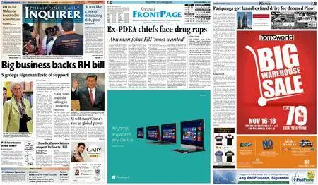 Philippine Daily Inquirer – November 16, 2012
