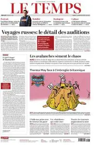 Le Temps - 15 janvier 2019