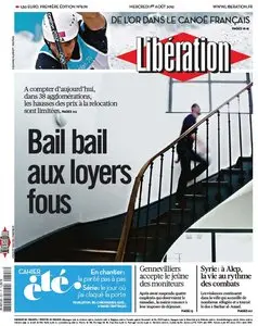 Libération du Mercredi 1er Aout 2012