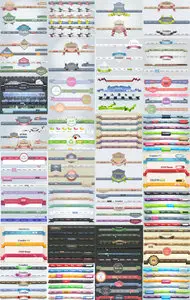 Amazing Vector Web Menus Set