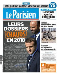 Le Parisien du Mardi 2 Janvier 2018
