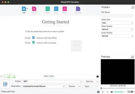 Xilisoft MP4 Converter 7.8.23 Build 20180925 macOS