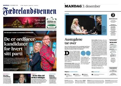 Fædrelandsvennen – 03. desember 2018