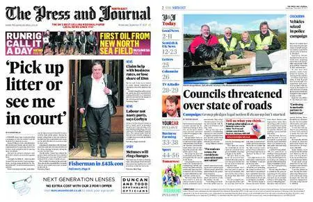 The Press and Journal North East – September 27, 2017