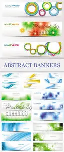 Abstract Color Banners Vector
