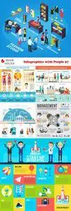 Vectors - Infographics with People 57