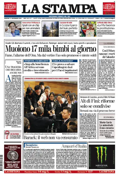 La Stampa (17-11-09)
