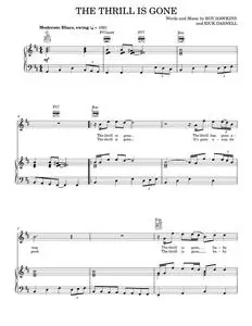 The thrill is gone - B.B. King (Piano-Vocal-Guitar)