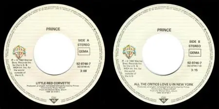 Prince - Little Red Corvette (single) (1983) {Warner Bros. Europe}
