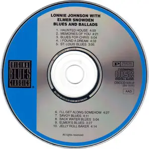 Lonnie Johnson with Elmer Snowden - Blues & Ballads (1960) Reissue 1990