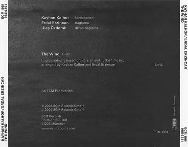 Kayhan Kalhor & Erdal Erzincan - The Wind (2006) {ECM 1981}