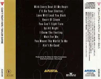 Taylor Dayne - Can't Fight Fate (1989) Japanese Press [Re-Up]