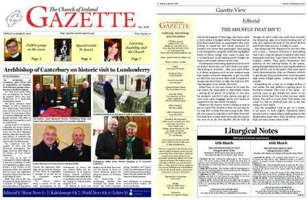 The Church of Ireland Gazette – March 09, 2018