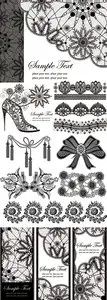 Lace Ornaments Vector 2