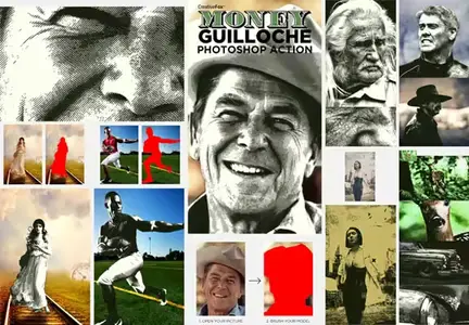 Money Guilloche Action for Photoshop