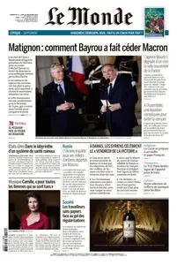 Le Monde du Dimanche 15 et Lundi 16 Décembre 2024