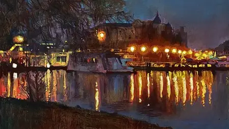 Oil Painting Tutorial - Night Lights