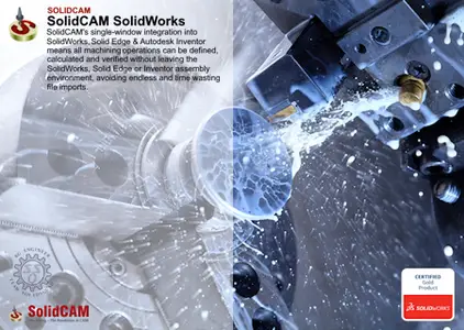 SolidCAM 2025 SP2 HF1 for SolidWorks with Documents and Training Materials