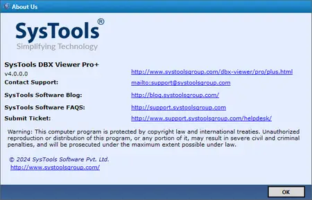 SysTools DBX Viewer Pro Plus 4.0 Multilingual