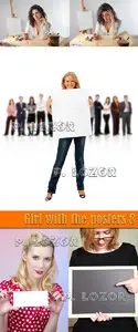Girl with the posters 8