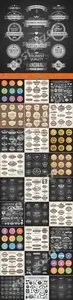 Labels stickers and badges collection vector
