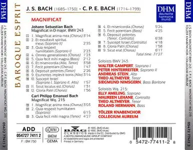 Tolzer Knabenchor, Collegium Aureum -  J.S. Bach & C.P.E. Bach: Magnificat (1994)