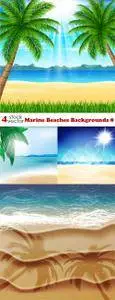 Vectors - Marine Beaches Backgrounds 8