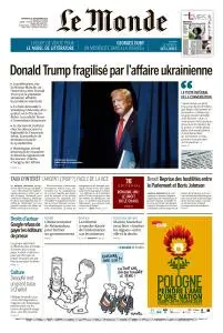 Le Monde du Vendredi 27 Septembre 2019