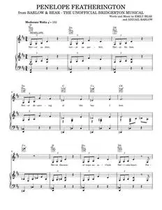 Penelope Featherington (from The Unofficial Bridgerton Musical) - Barlow & Bear (Piano-Vocal-Guitar)
