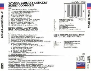 Benny Goodman - Live At Carnegie Hall 40th Anniversary Concert (2CD) (1978) {1986 London} **[RE-UP]**