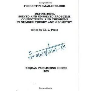 Definitions Solved and Unsolved Problems Conjectures [Repost]