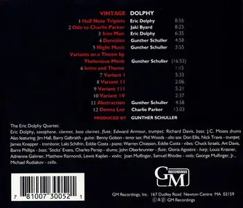 Eric Dolphy - Vintage Dolphy (1963) {GM Recordings 3005-2 rel 1995} (featuring Don Ellis)