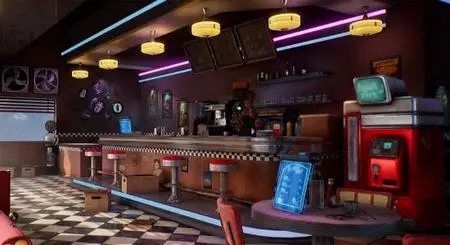 Unreal Engine Marketplace - Restaurant - American Restaurant - Cafe - Diner Environment (4.25 - 4.27, 5.0 - 5.1)