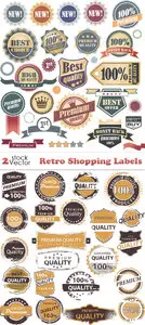 Vectors - Retro Shopping Labels