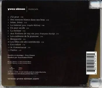 Yves Simon – Rumeurs (2007)