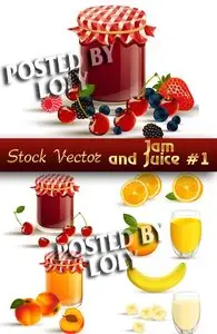 Jam and Juice #1 - Stock Vector