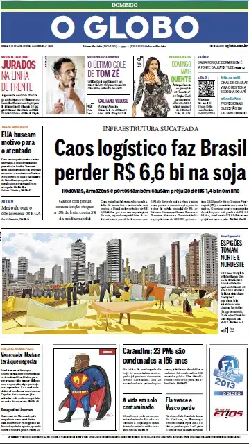 Jornal O Globo em PDF, Domingo, 21 de Abril de 2013