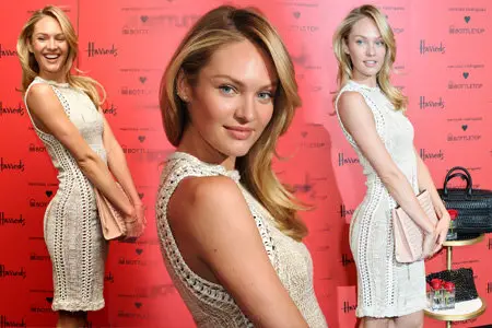 Candice Swanepoel - Bottletop collection launch in London February 14, 2014