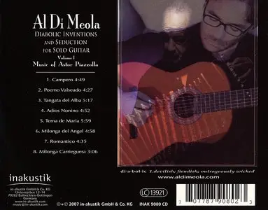 Al Di Meola - Diabolic Inventions And Seduction (2007) {Inak 9080}