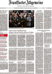 Frankfurter Allgemeine Zeitung vom Montag, 23. Februar 2015