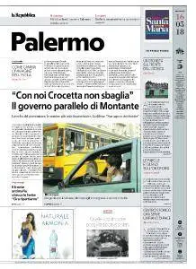 la Repubblica Palermo - 16 Maggio 2018