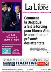 La Libre Belgique du Mercredi 23 Novembre 2016