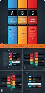 Infographic creative design vector set 206
