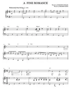 A Fine Romance - Billie Holiday, Jerome Kern (Piano Vocal)