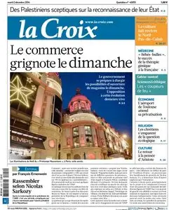 La Croix Du Du Mardi 2 Décembre 2014