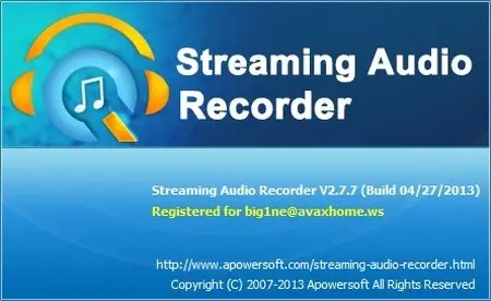 Apowersoft Streaming Audio Recorder 2.7.7