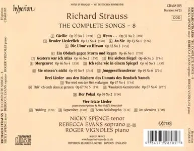 Nicky Spence, Rebecca Evans, Roger Vignoles - Strauss: The Complete Songs, Vol. 8 (2017)